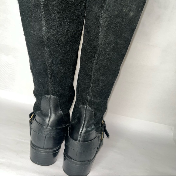 RALPH LAUREN Mila Black Leather Equestrian Boot size 7B - Picture 7 of 10